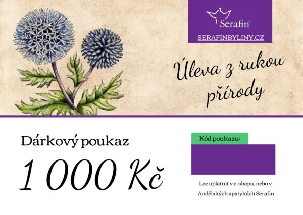 Dárkový poukaz 1000 Kč 1 ks