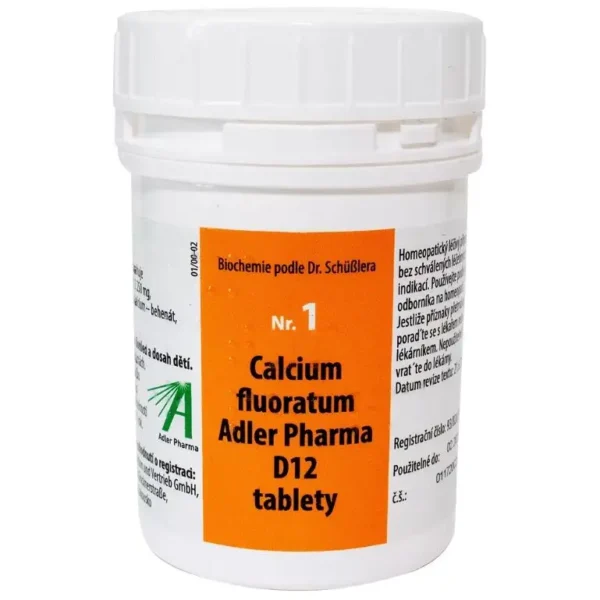 Adler Pharma Schüsslerovy soli - Nr. 1 Calcium fluoratum D12 2000 tablet