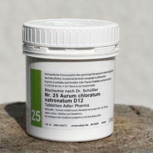 Adler Pharma Schüsslerovy soli – Nr. 25 Aurum chloratum natronatum D12 400 tablet