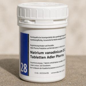 Adler Pharma Schüsslerovy soli – Nr. 28 Natrium vanadinicum D12 400 tablet