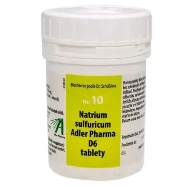 Adler Pharma Schüsslerovy soli – Nr. 10 Natrium sulfuricum D6 2000 tablet