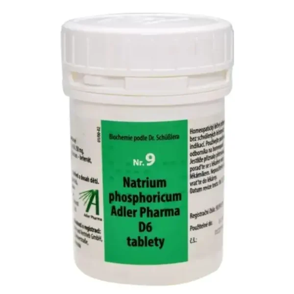 Adler Pharma Schüsslerovy soli – Nr. 9 Natrium phosphoricum D6 400 tablet