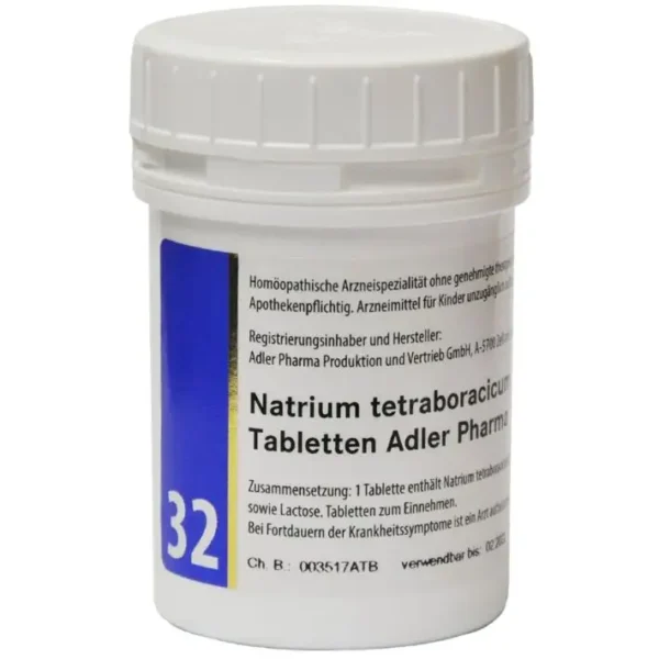 Adler Pharma Schüsslerovy soli – Nr. 32 Natrium tetraboracicum D12 400 tablet