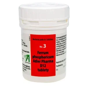 Adler Pharma Schüsslerovy soli – Nr. 3 Ferrum phosphoricum D12 1000 tablet