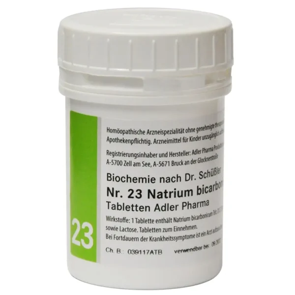 Adler Pharma Schüsslerovy soli – Nr. 23 Natrium bicarbonicum D12 400 tablet