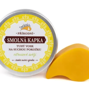 Smolenka Smolná kapka - citrusově svěží - tuhý vosk na suchou pokožku 25g