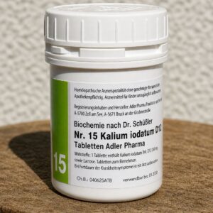 Adler Pharma Schüsslerovy soli – Nr. 15 Kalium Iodatum  D12 1000 tablet