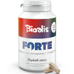 Bioalis Forte s kolostrem, betaglukany a vitamíny C a D 120 kapslí